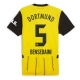 Borussia Dortmund Ramy Bensebaini #5 Replike Domaci Dres 2024-25 Kratak Rukav